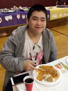 picture of student eating meal