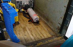 picture of the inside of elevator at Watervliet Elementary School