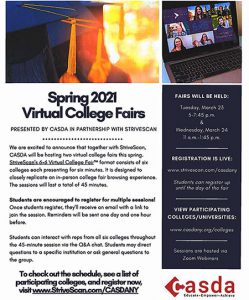 image of Virtual College Fair flyer