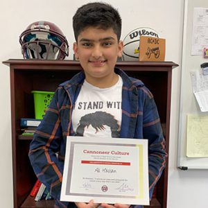 Grade 6 Be Present Student of the Month for March 2023  