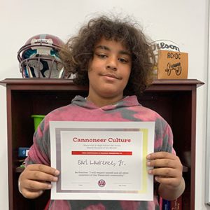 Grade 8 Be Positive Student of the Month for March 2023