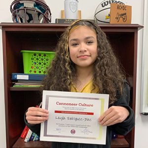 Grade 7 Be Positive Student of the Month for March 2023