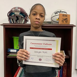 Grade 8 Be Productive Student of the Month for March 2023  