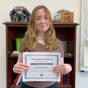 Grade 6 Be Productive Student of the Month for April