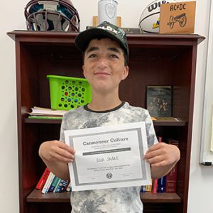 Grade 6 Be Present Student of the Month for April