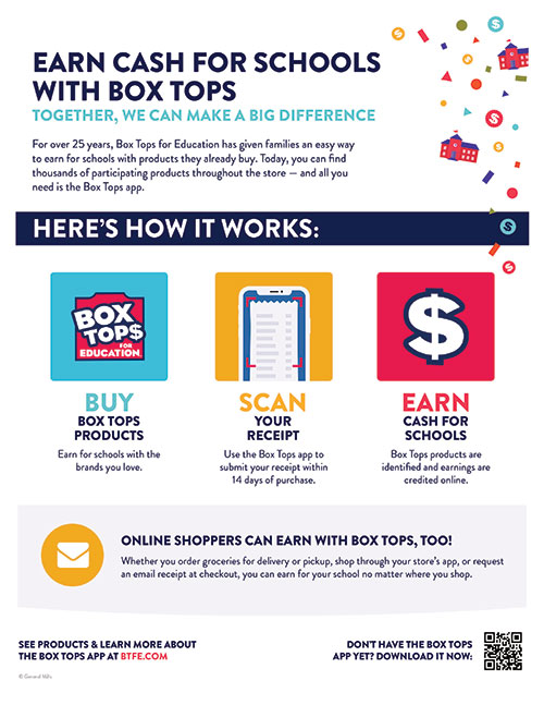 Box Tops for Education How To flyer
