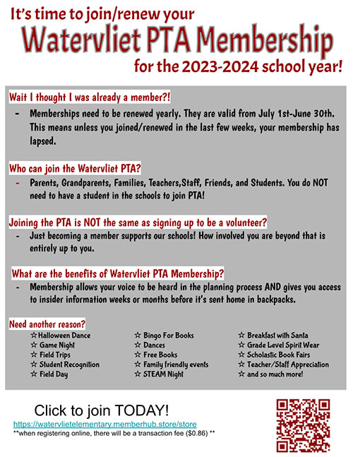 PTA Membership flyer