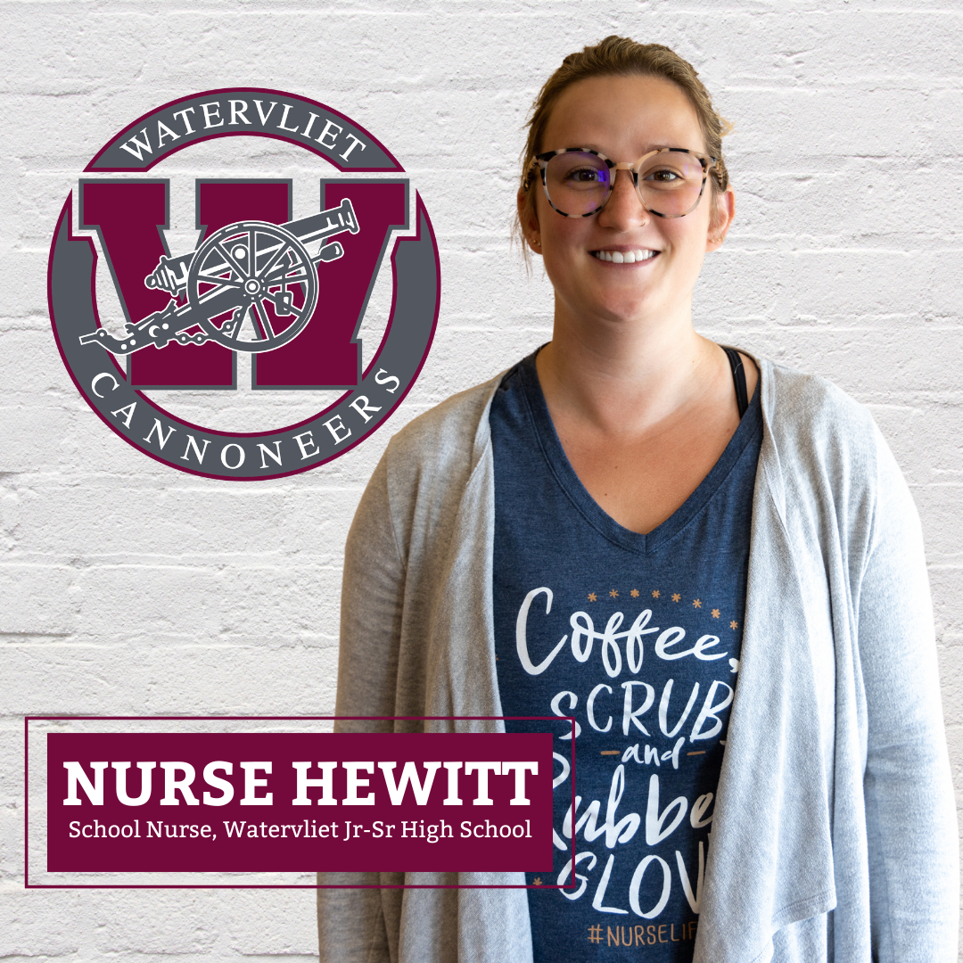 Watervliet Jr-Sr High School Nurse, Mrs. Dakota Hewitt