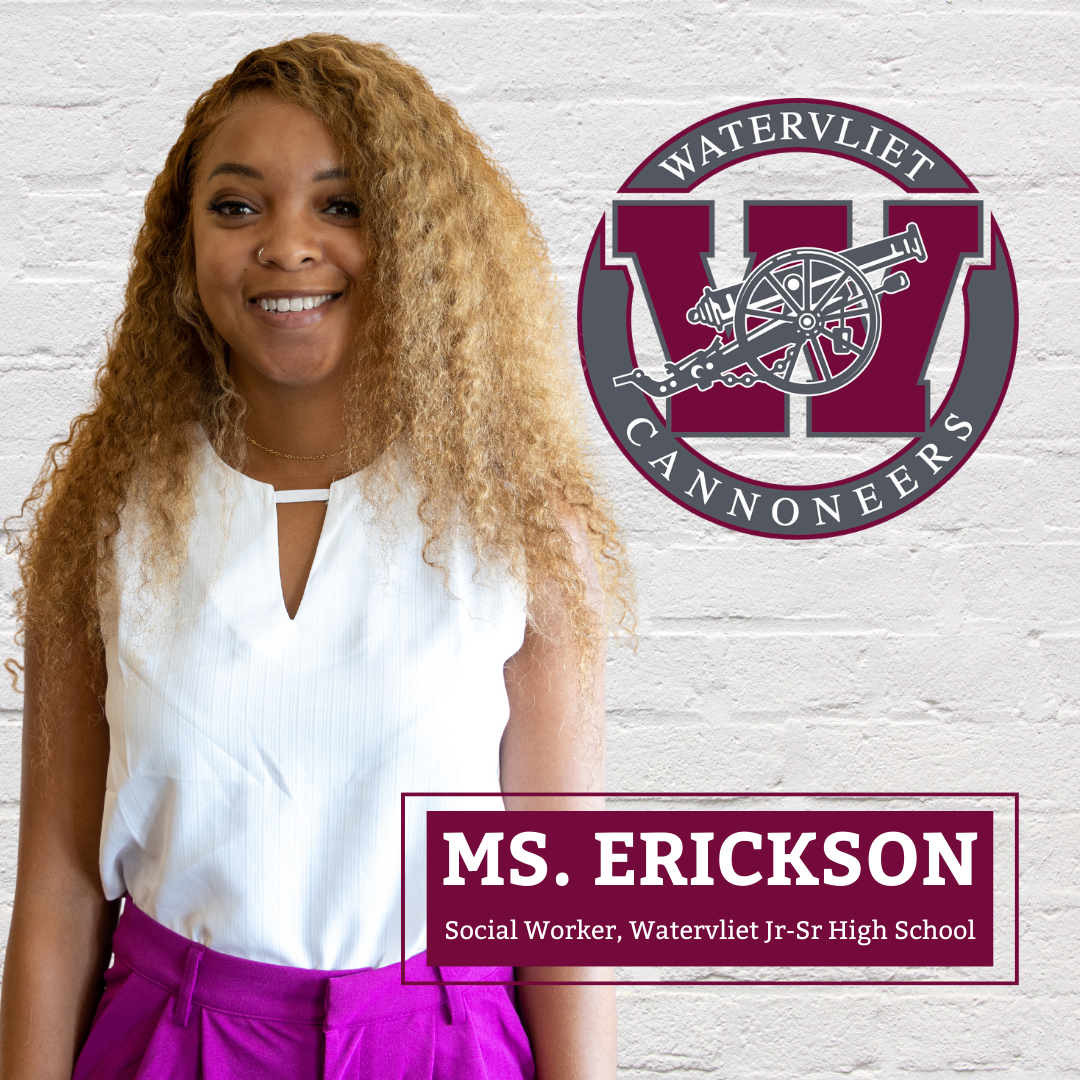 Watervliet Jr-Sr High School Social Worker, Ms. Jessica Erickson