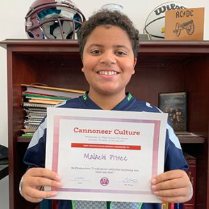 October Student of the Month - grade 7 - Be Productive