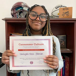 October Student of the Month - grade 6 - Be Proud