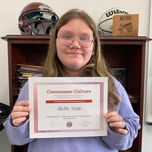 October Student of the Month - grade 6 - Be Productive