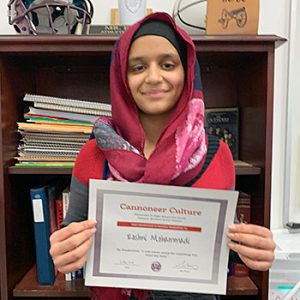 Be Productive Grade 6 Student of the Month for January 2024