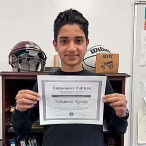 Be Present Grade 7 Student of the Month for February 2024