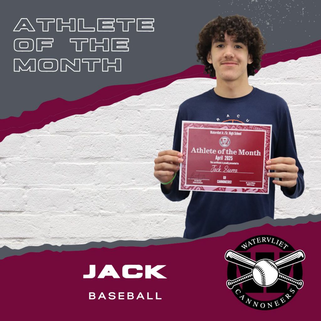 April 2025 Student Athlete of the Month (Baseball)