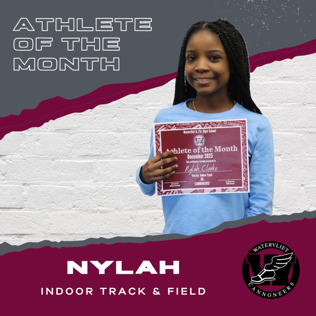 Student Athlete of the Month for December (indoor track)