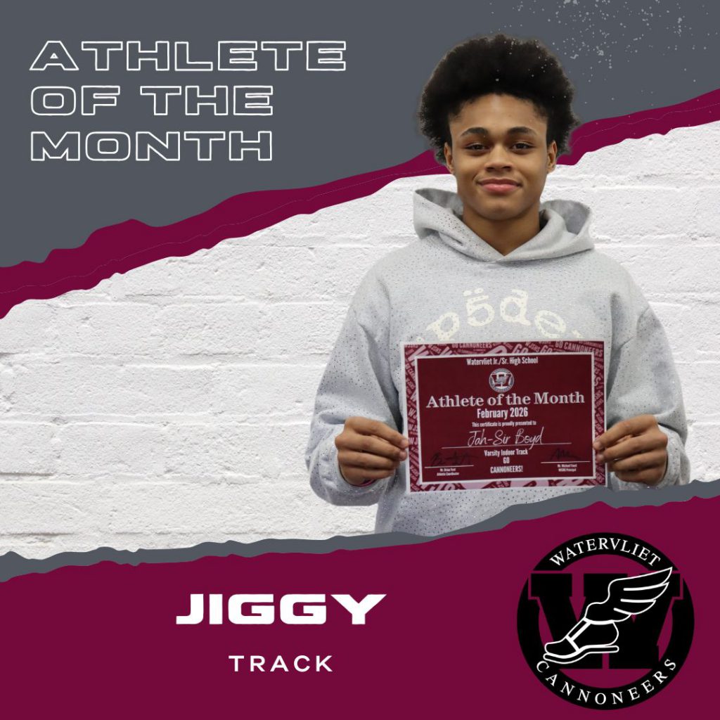 Student Athlete of the Month for February Indoor Track and Field