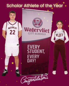 Two students win scholar athlete award